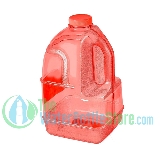 1 Gallon Red Dairy Jug Water Bottle Handle