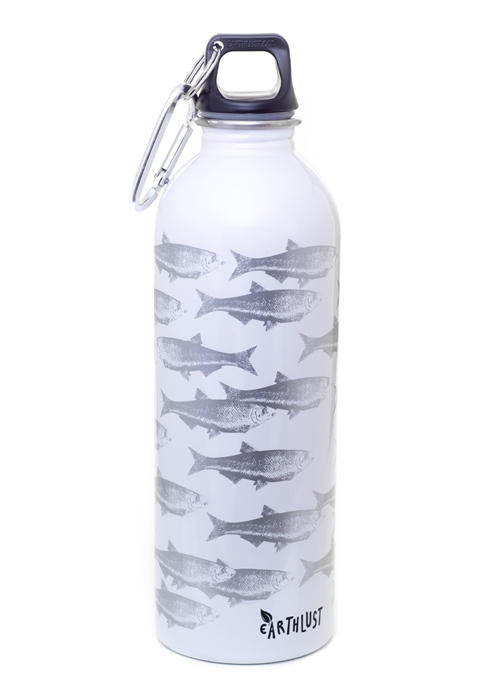 EarthLust 1 Liter Fish Stainless Steel Water Bottle