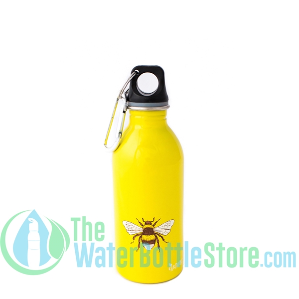 EarthLust 13 oz Bee Stainless Steel Metal Water Bottle