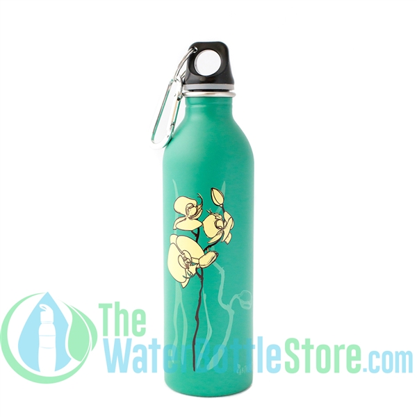 EarthLust 20 oz Orchid Stainless Steel Metal Water Bottle