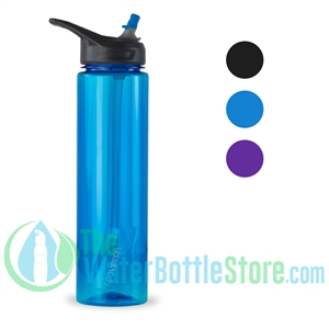 32oz EcoVessel WAVE BpA-free Sports Water Bottle with Straw