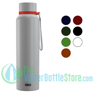 GEO 28oz Stainless Steel Widemouth Sports Water Bottle