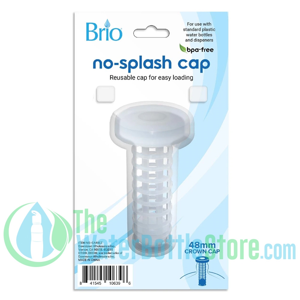 48MM No Splash / Spill Cap for Screw Neck Water Bottles