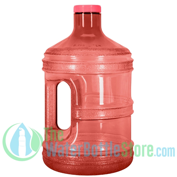 1 Gallon Red Round Water Bottle Handle