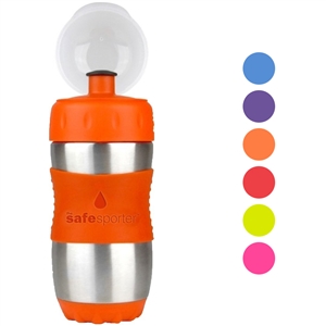 12oz BPA Free Safe Sporter Water Bottle for Kids Lunch boxes by Kid Basix