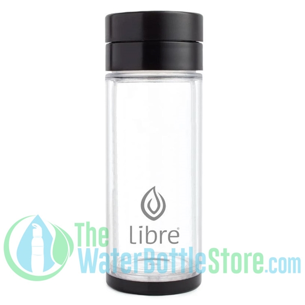 Libre 14 oz Glass Infuser Bottle Basic Black