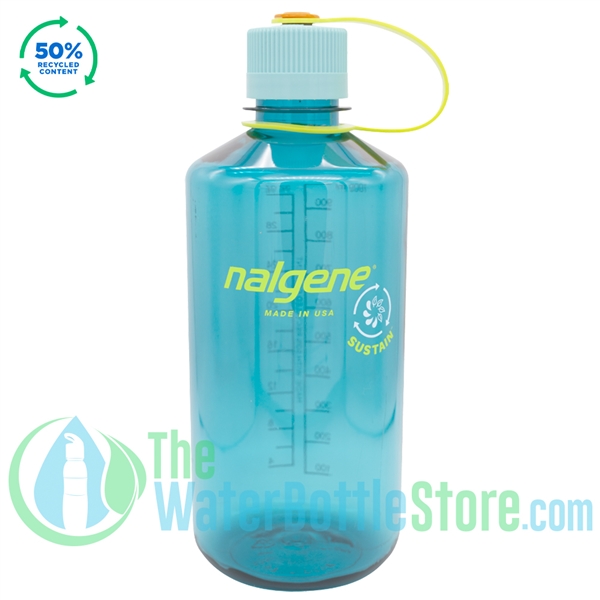 Nalgene 32 Ounce Narrow Mouth Sustain Cerulean Water Bottle