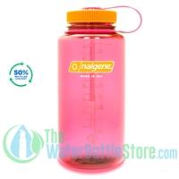 Nalgene 32 Ounce Wide Mouth Sustain Water Bottle Flamingo Pink