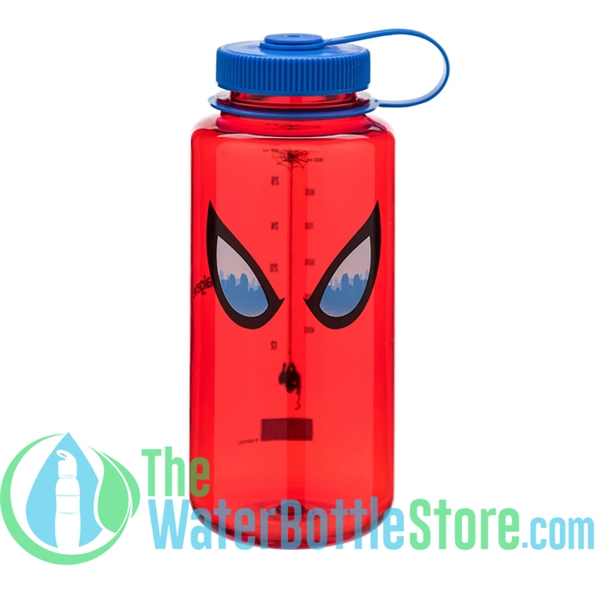 Nalgene 32 Ounce Spiderman Eyes Wide Mouth Water Bottle