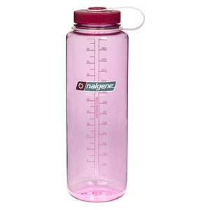 Nalgene 48 Ounce Wide Mouth Water Bottle Silo Cosmo Bottle With Beet Red Cap