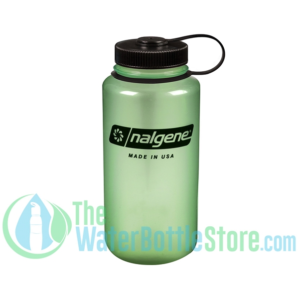 Nalgene 32 Ounce Wide Mouth Water Bottle Glow Green