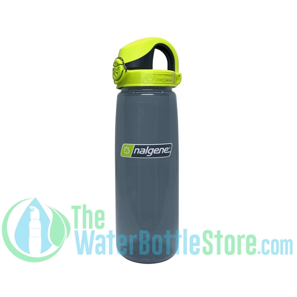 Nalgene On the Fly - OTF - Charcoal Water Bottle with Lime Cap