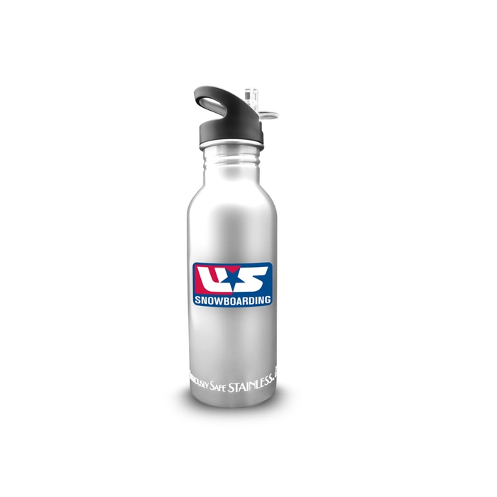 New Wave Enviro 600mL 20oz Stainless Steel USSA Snowboard Team Metal Water Bottle