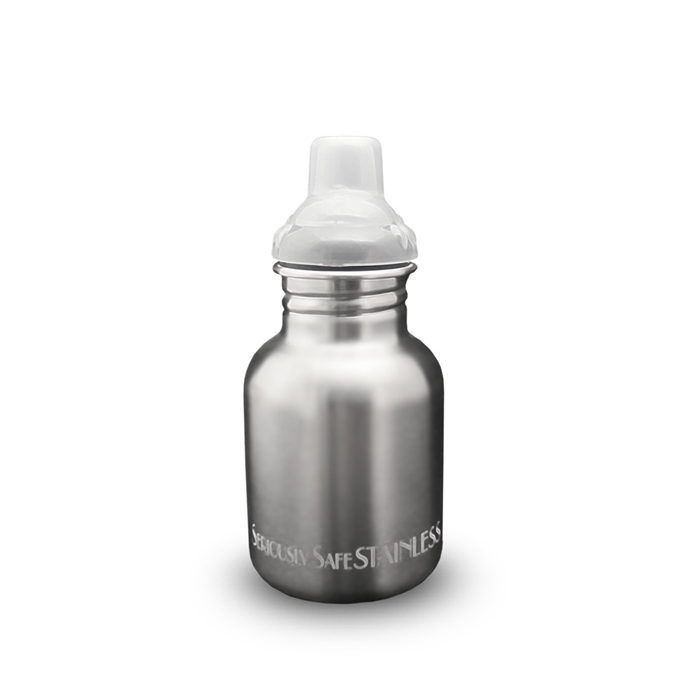 Baby or Toddlers Sippy Cap 12oz Stainless Steel Water Bottle by New Wave Enviro