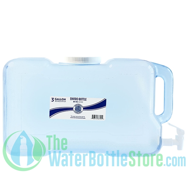 New Wave Enviro 3 Gallon BPA Free Refrigerator Water Bottle with Handle and Spigot