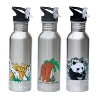 New Wave Enviro .6L (20oz) Stainless Steel Metal Water Bottle Endangered Species Collection
