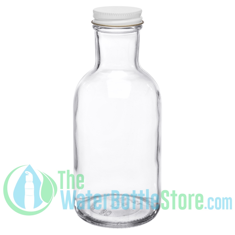 Clear Glass Stout Drinking Water Bottle at