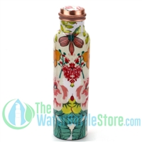 1 Liter Perilla Home Flower BpA-free Copper Water Bottle