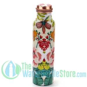 1 Liter Perilla Home Flower BpA-free Copper Water Bottle
