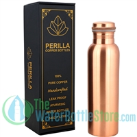 Perilla Home 1 Liter Plain Copper BpA-Free Water Bottle