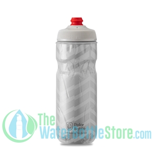 Polar 20 oz Insulated Water Bottle Breakaway Bolt White Silver