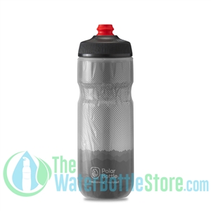 Polar 20 oz Insulated Water Bottle Breakaway Ridge Charcoal Silver