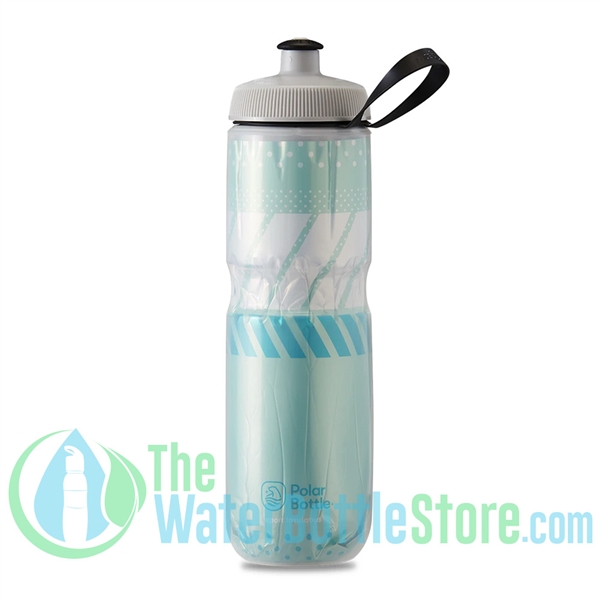 Polar 24 oz Insulated Water Bottle Sport Tempo Mint White