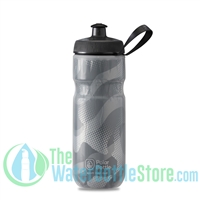 Polar 20 oz Insulated Water Bottle Sport Contender Charcoal Silver