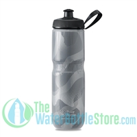 Polar 24 oz Insulated Water Bottle Sport Contender Charcoal Silver