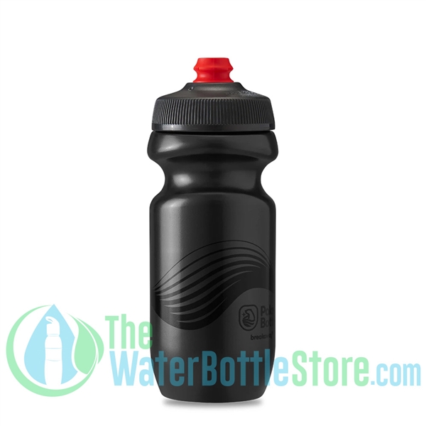 Polar 20 oz Breakaway Wave Water Bottle Charcoal Black