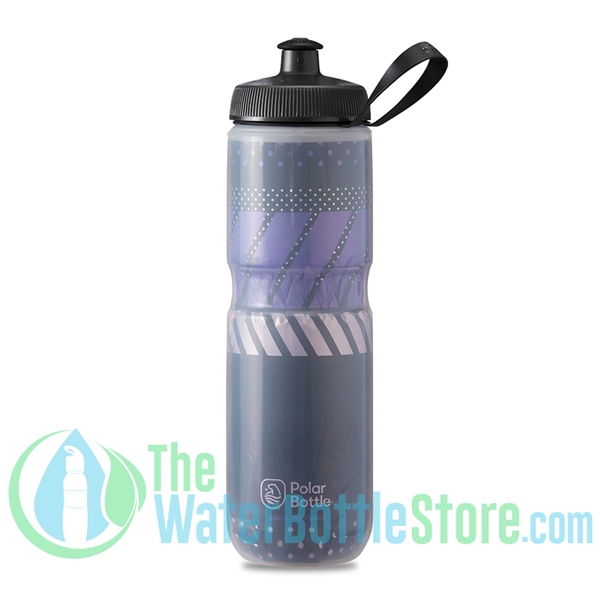 Polar 24 oz Insulated Water Bottle Sport Tempo Charcoal Pink