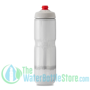 Polar 24 oz Insulated Water Bottle Breakaway Ridge White Silver