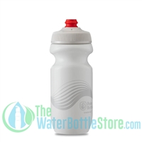 Polar 20 oz Breakaway Wave Water Bottle Ivory Silver cycling
