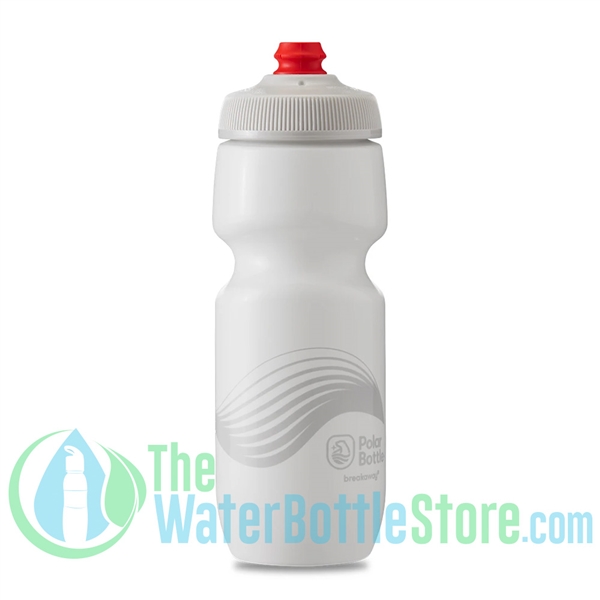 Polar 24 oz Breakaway Wave Water Bottle Ivory Silver