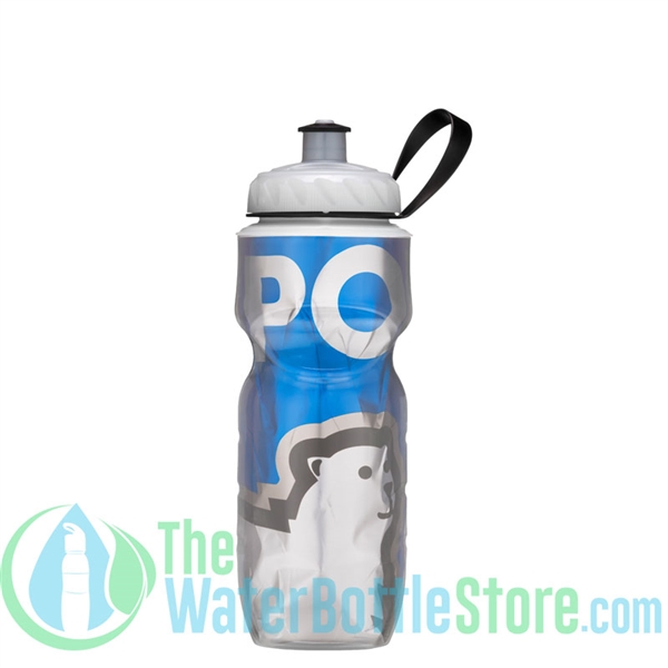 Polar 20 oz Blue Big Bear Insulated Water Bottle