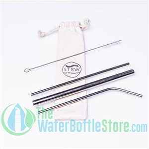 3-in-1 Stainless Steel Straw Silver