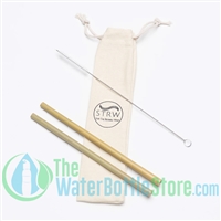 Pack of 2 Reusable Bamboo Straw