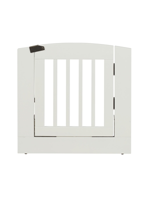 Ruffluv Single Extender Pet Gate Panel with Door - Medium - White Finish