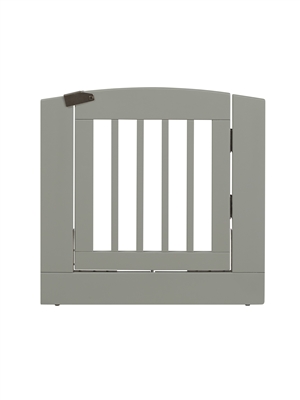 Ruffluv Single Extender Pet Gate Panel with Door - Medium - Grey Finish