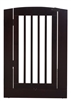 Ruffluv Single Extender Pet Gate Panel with Door - Large - Cappuccino Finish