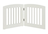 Ruffluv 2 Panel Pet Gate - Medium - 24"H White Finish