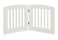 Ruffluv 2 Panel Pet Gate - Medium - 24"H White Finish