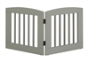 Ruffluv 2 Panel Pet Gate - Medium - 24"H White Finish