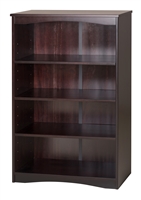 Camaflexi Essentials Wooden Bookcase 48" High - Cappuccino Finish