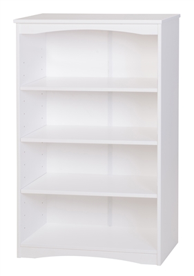 Camaflexi Essentials Wooden Bookcase 48" High - White Finish