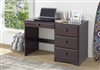 Camaflexi Essentials Writing Desk with Four Drawers - Cappuccino Finish