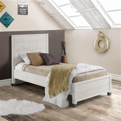 Platform Twin Bed White