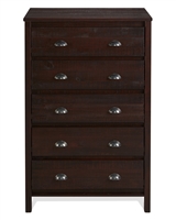 Baja Five Drawer Chest - Walnut Finish