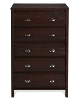 Baja Five Drawer Chest - Walnut Finish