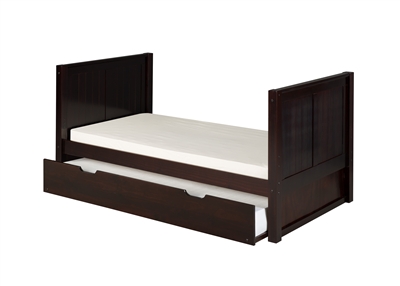 Camaflexi Twin Tall Platform Bed with Trundle